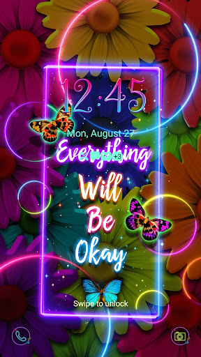Will Be Okay_Neon - Wallpaper Screen 2