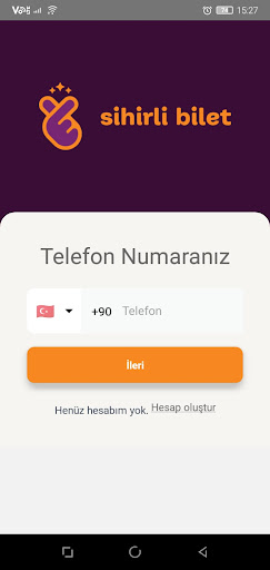 Android application Sihirli Bilet screenshort