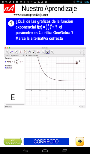 GeoGebra, modifica parámetros Screen 3