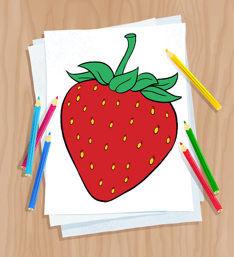 Android application How To Draw Fruits screenshort