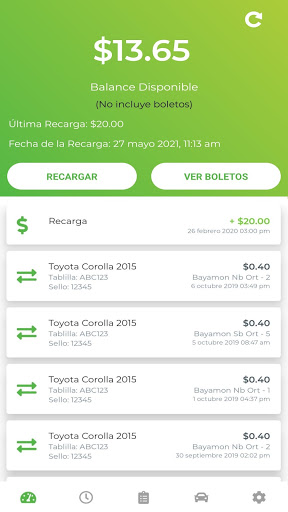 Android application AutoExpreso Móvil screenshort