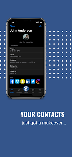 Android application Agent Contacts screenshort