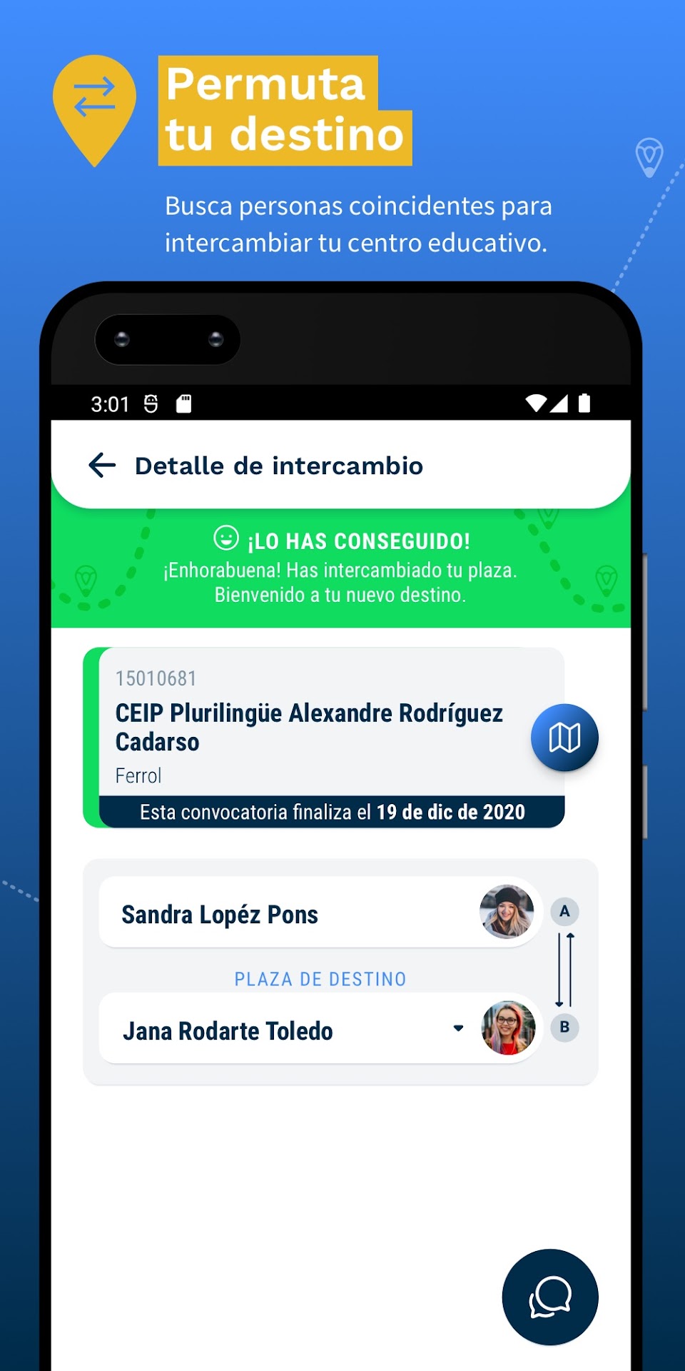 Nómades App: movilidad docente screenshot n.5