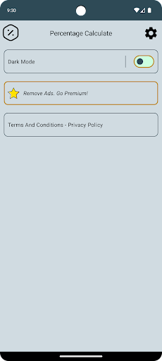 Percentage Calculate Screen 2
