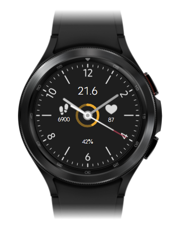Simple Black Watchface Screen 3