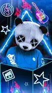 Neon, Panda, Boy Themes, Live Screenshot