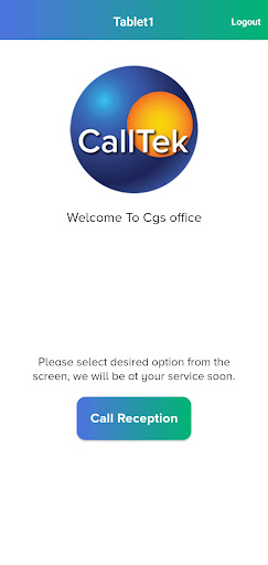 Smart Reception Hub Tablet