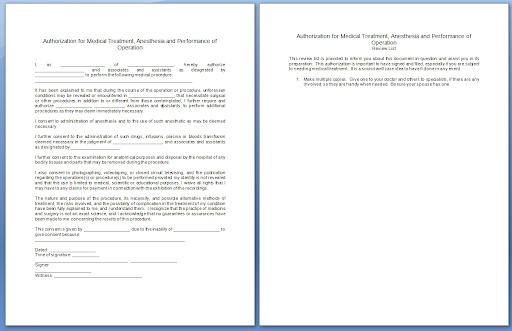 Health Care forms printable Screen 2