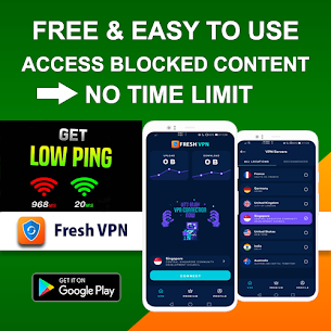 Free Fast VPN Proxy – Fresh VPN Mod Apk 3