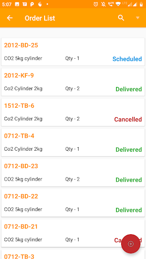 CO2 Orders Screen 3