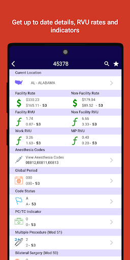 iCoder CPT RVU ICD10 HCPCS NDC screenshot 3