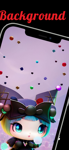 Cute 4K Kuromi Wallpaper