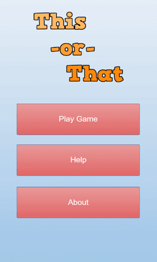 Android application This Or That screenshort