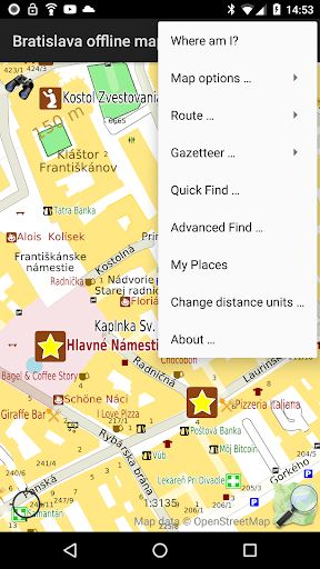 Bratislava offline map Screen 3