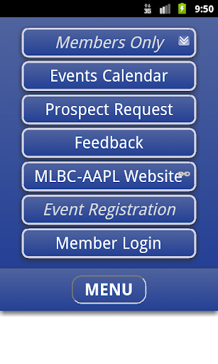 MLBC Mobile App Screen 2