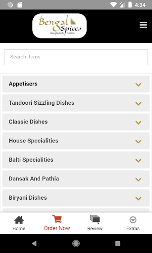 Bengal Spices Three Bridges, C Screen 2