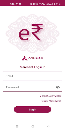 Axis Mobile Biz Digital Rupee Screen 2