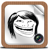 Troll Face Photo Sticker Pro icon