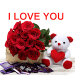 I love you images Whit Flowers Apk