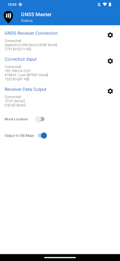 Android application GNSS Master screenshort