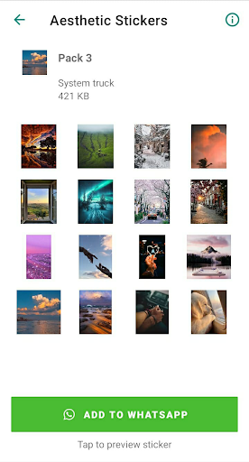 Aesthetic Stickers Screen 2