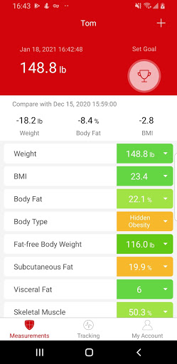 Android application Easycare Fit screenshort