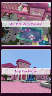 Pink house with furniture. Craft maps and mods 1.0.1 Screenshots 8