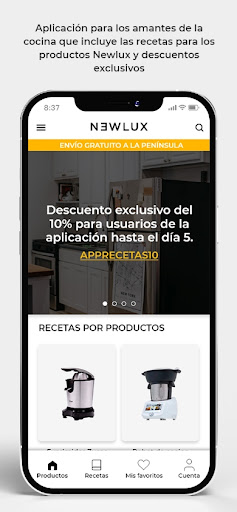 Newlux Recetas Screen 2