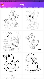 duck cartoon coloring game