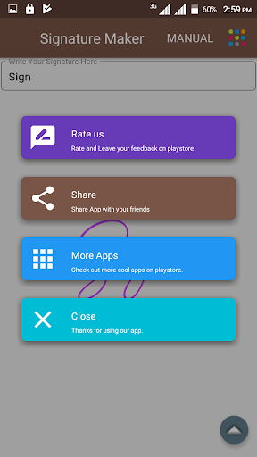 Android application Signature Maker screenshort
