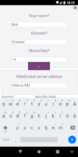 MlesTalk: char-based messenger Bildschirmfoto