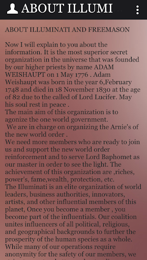 ILLUMINATI OFFICIAL APP Screen 3