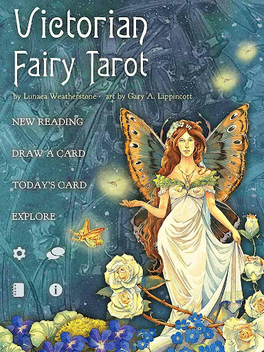 Screenshot of Victorian Fairy Tarot