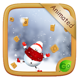 Gingerbread&Snowman GO Keyboard Animated Theme icon