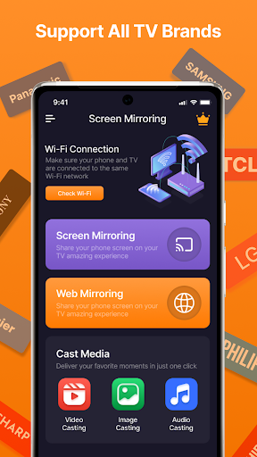Screen mirroring: Cast to TV Screen 3