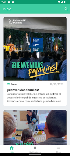 Android application ReinventED Puembo screenshort