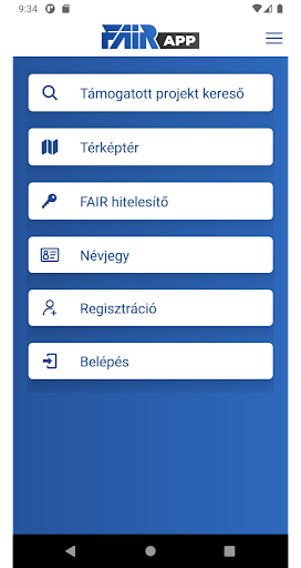 Android application FAIRapp screenshort