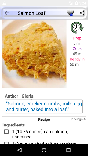 Salmon fish recipe Screen 2