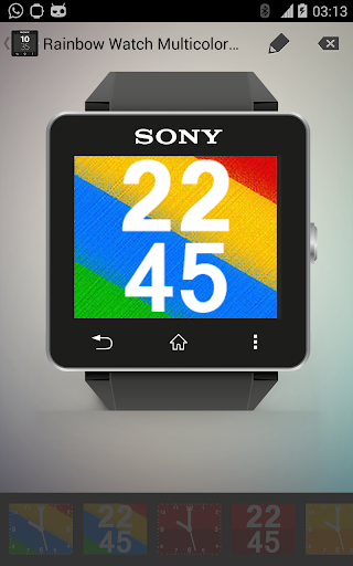 Rainbow Watch for SmartWatch 2
