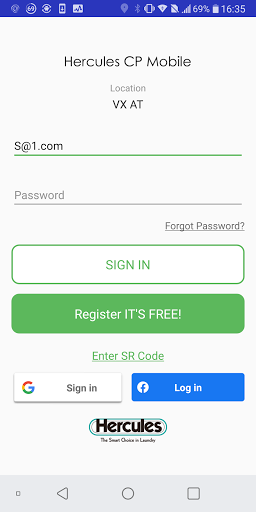Android application Hercules CP Mobile screenshort