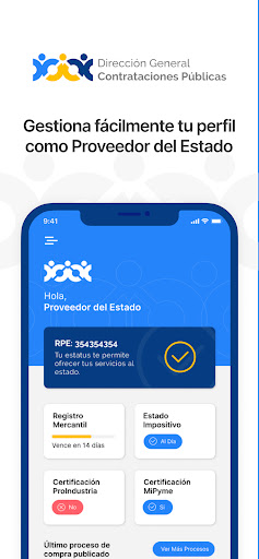 Android application ContratacionesRD screenshort