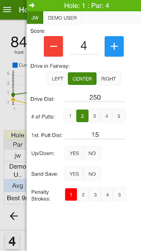 FGT Golf Tracker 2.0 Screen 3