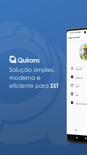 Android application Quírons: SST Integrado à TOTVS screenshort