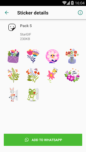 Flowers Stickers : Wastickers Screen 2