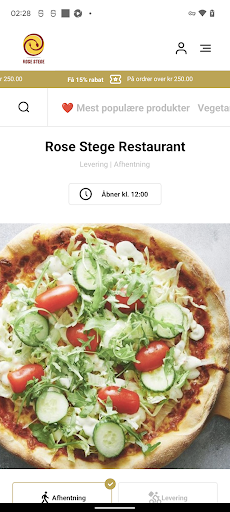 Android application Rose Stege Restaurant screenshort