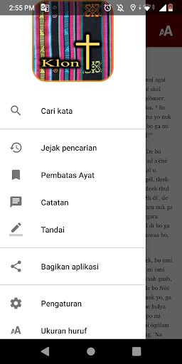Android application Klon Bible App screenshort