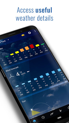 Transparent clock and weather - forecast and radar android2mod screenshots 3