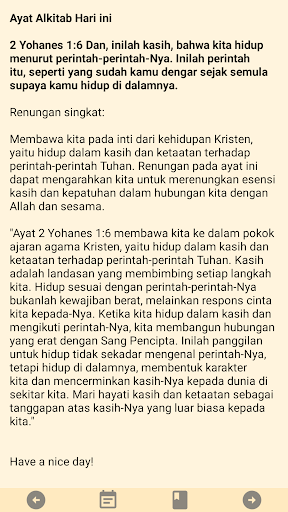 Android application Ayat Alkitab Harian + Renungan screenshort