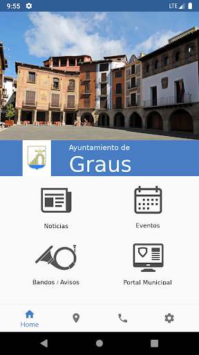Android application Ayuntamiento de Graus screenshort
