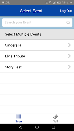 ThunderTix Screen 2